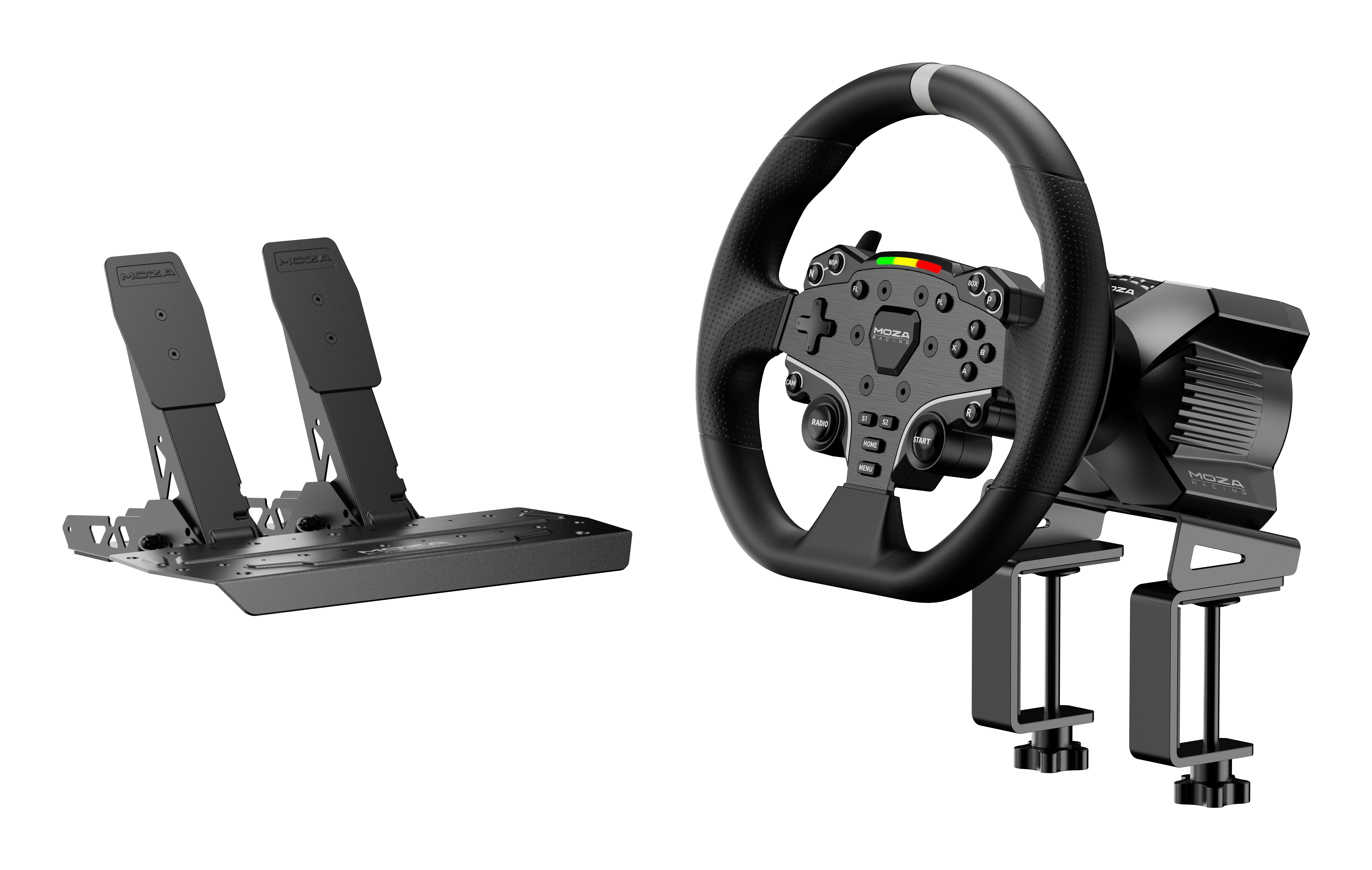 Volante de jogos Moza Racing R3 Wheel e Pedals / RS074 preto